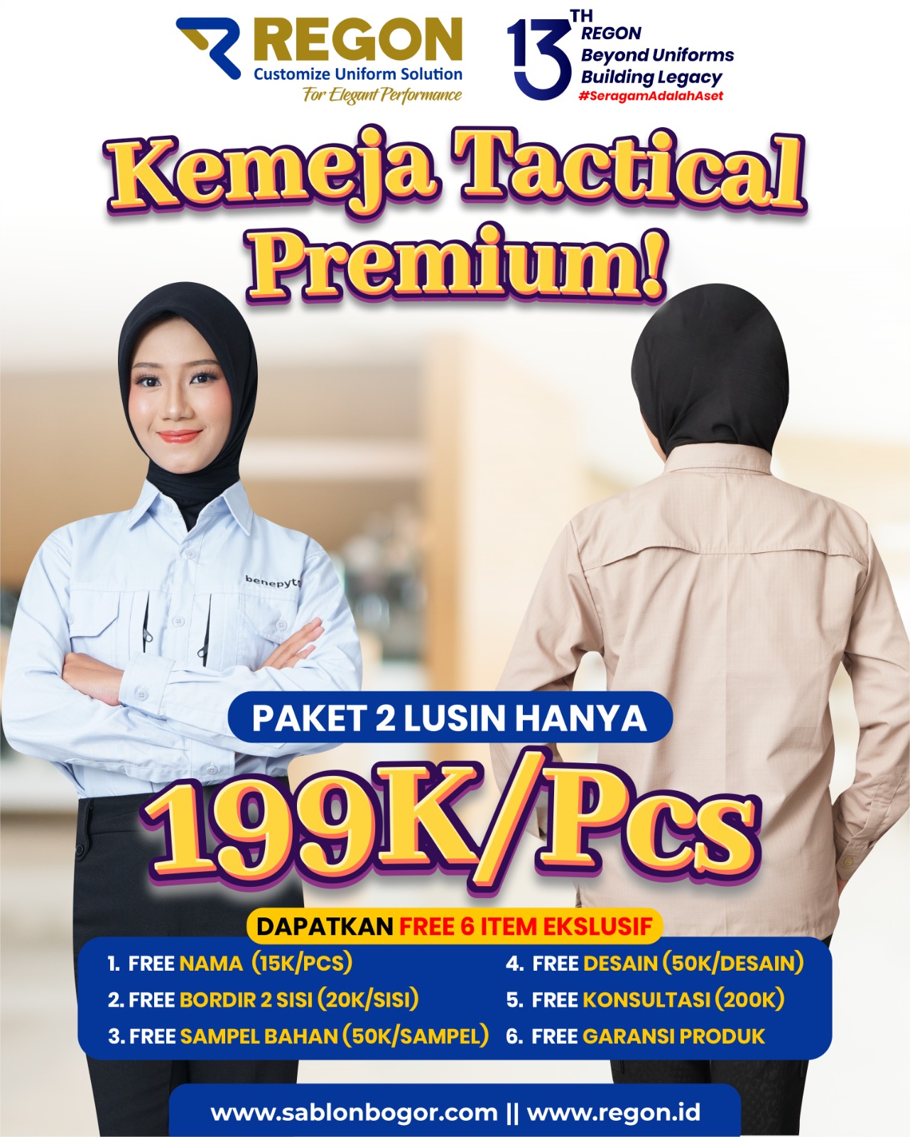 3 Masalah Seragam Cewek yang Beres Berkat Kemeja Tactical!